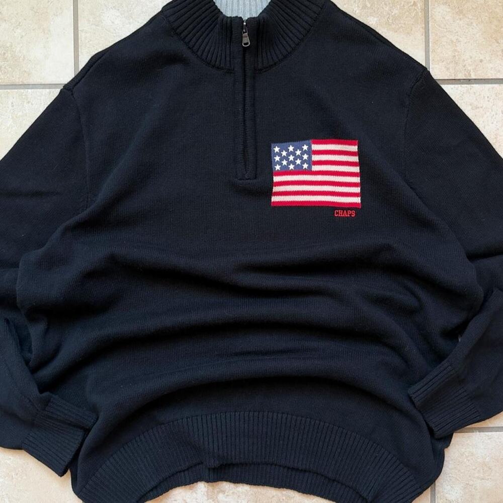 Chaps by Ralph Lauren Quarter Zip Sweatshirt - Size XL
